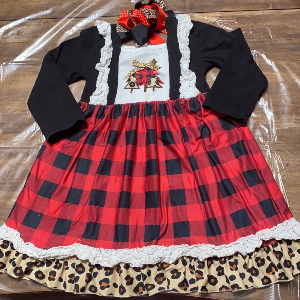 Christmas dress with bow